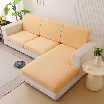 Fantasy sofa cover bag elastic sofa cushion cushion cover sofa cover cloth sofa cover four seasons beige upgraded double length 95135 width 6590