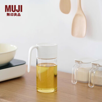 Muji heat-resistant glass oil bottle home kitchen oil bottle mce0cc4s 545ml/length 11.6*width 7.9*height 17.4cm