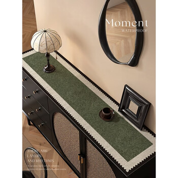 Fantasy medieval sideboard mat retro disposable table mat shoe cabinet mat porch countertop mat tv cabinet desktop mat luyu floating light 33x180cm