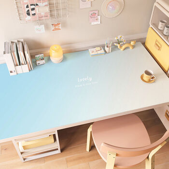 Fantasy style waterproof tablecloth cuttable silicone table mat suitable for office desk bedroom dressing table mint bubble pvc table mat 70cmx120cm default right angle