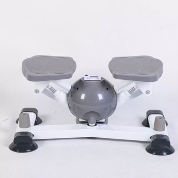 Zailu dopamine walking machine for weight loss, left and right pedaling angle adjustment, home twisting waist reduction belly slimming leg climbing fitness equipment, black and gray reinforced waist twisting version