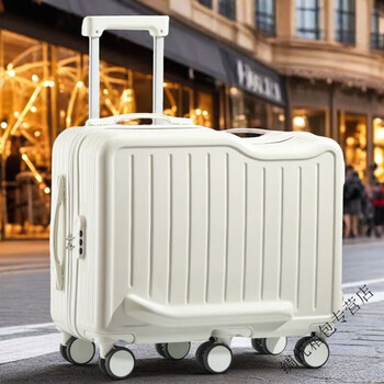 Ye yu trolley password box wheeled sitting trolley case men's and women's travel practical luggage boarding-in frosty white rideable and sitting bearing 140 jin - return for damage 20 inch - wear-resistant six wheels