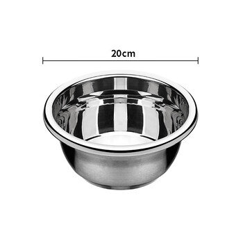 Camellia stainless steel large capacity large thickened seasoning basin deep anti-fall washing vegetable seasoning basin 20cm stainless steel seasoning basin 1 1.5l