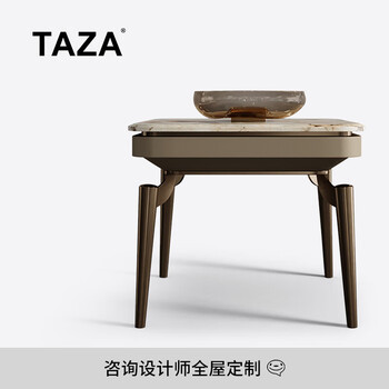 Taza side table, light luxury marble corner table, villa large flat art side table, living room designer small coffee table, contact the designer, whole house matching and customization