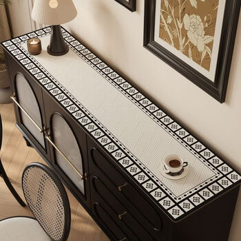 Fantasy medieval style shoes counter top mat porch cabinet anti-dirty mat waterproof table cloth side cabinet protective mat tv cabinet table mat leather - kurosawa tia 20*30cm small placemat randomly delivered