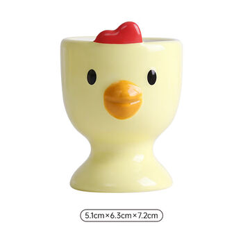 Fantasy egg tray egg tray cup decoration breakfast egg storage dish bowl tableware cooked egg cup yellow small egg cup