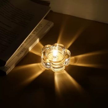 Yusen yi plum blossom candlestick glass cup romantic atmosphere light and shadow candle lampstand base holder candlelight dinner props plum blossom cup free 1 tea candle