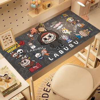 Fantasy desk mat cartoon cute desk mat leather washable waterproof cuttable computer desk mat rabbu f6++ leather desk mat 60x120cm