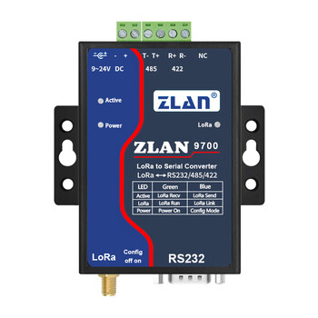 Zlan lora gateway wireless module serial port rs232/485/422/ethernet to lora two-way data transmission equipment zhuolan/z rs232_485_422 to lora (two-way communication)