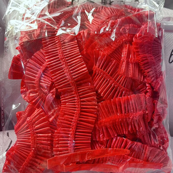 Qinkai thickened disposable tablecloth retractable table cover restaurant restaurant food stall hotel drawstring elastic band tablecloth 1.2 meters red 10 sheets