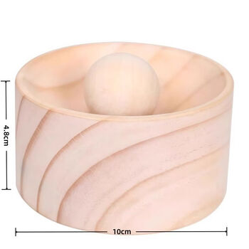 Fantasy dumpling maker wooden round kitchen dumpling wrap mold wrapping water wrap non-stick dumpling wrap pressing dumpling wrap artifact 1 pack ball base selected solid wood