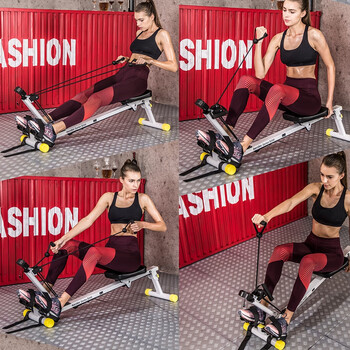 Qiao boles nord boat drawing machine home abdominal slimming machine silent folding weight loss tension rope belly fitness equipment s300 tension rope boat drawing machine