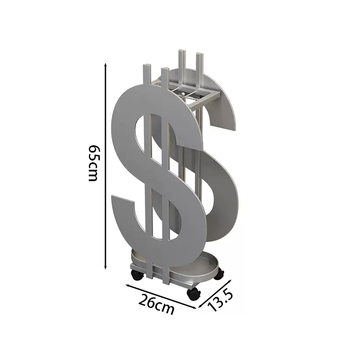 Yusenyi creative umbrella storage rack commercial hotel lobby elevator entrance home company entry stainless steel umbrella rack silver carbon steel art