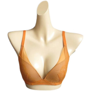 Triumph official flagship lace underwear women's deep v cup dry small breast push-up bra 16-8134 orange-hw 70b