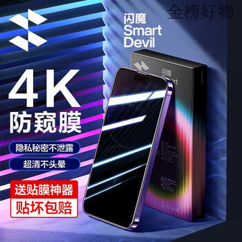 Flash magic suitable for 14pro/14 tempered film 14prox mobile phone film hd 13/13pro anti-fingerprint 16e protection privacy film 1 piece + iphe14/13/13pro/16e