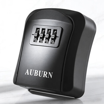 Auburn password box decoration key box metal storage box gate construction site anti-theft key box outdoor anti-smash password lock 902 black
