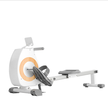 Painting rowing machine home fitness equipment indoor magnetic silent folding water resistance painting paddling sports white wood grain magnetic silent painting rowing machine
