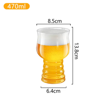 Yusenyi craft beer cup commercial household draft beer cup large beer special glass creative internet celebrity wine cup 500ml (reinforced and thickened) a1618 style 470ml (6 pack)