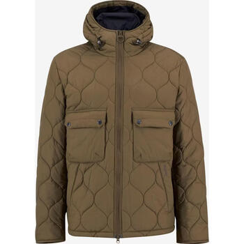 Barbour men's jacket warm windproof quilted plus velvet autumn and winter outdoor casual braun one size | m