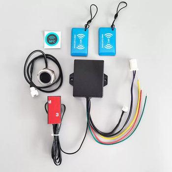 Dr137 battery car modified fingerprint mobile phone nfc swipe ic card controller seat lock control dr137-nfc controller + high-end metal without optional electronically controlled seat lock