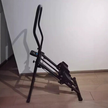 Head extended step stair climbing machine for home indoor folding rock climbing and mountaineering in situ running equipment for sports and fitness black 2-speed angle adjustment + foldable + handle height adjustment with electronic watch