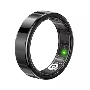 Shantou lincun sr smart health ring sleep monitoring blood oxygen heart rate detection pedometer multifunctional smart ring obsidian black no. 8 inner diameter 18.2mm circumference 57.1mm
