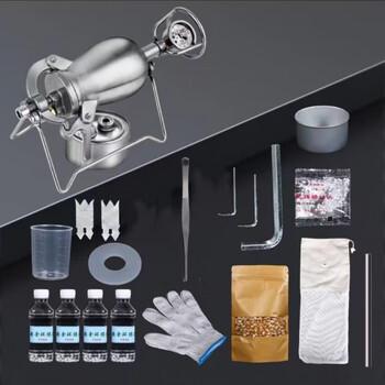 Yingtang 304 stainless steel household popcorn machine. grain amplifier small household 520ml* gas available safety valve 4 oil