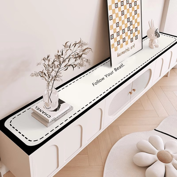 Yusen yisuoheng high-end table mat tv cabinet tablecloth sideboard shoe cabinet wine cabinet entrance mat tabletop protective mat autumnal equinox special shape can be customized 30 240cm