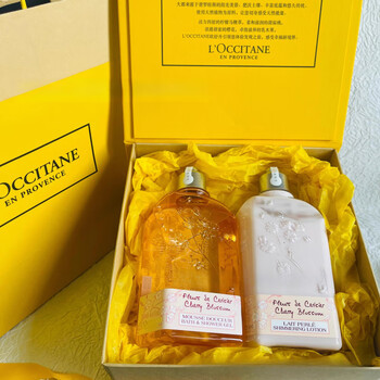 L occitane sakura body lotion shower gel set teacher's day business wedding accompanying gift box birthday gift sakura shower gel 250ml+sakura body lotion 250ml+gift box gift