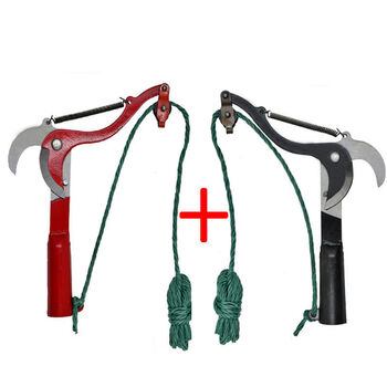 Xiangrong tiancheng telescopic high branch shears with rope fruit picker high altitude scissors head branch scissors high altitude pruning scissors pruning high branch shears single wheel red + black