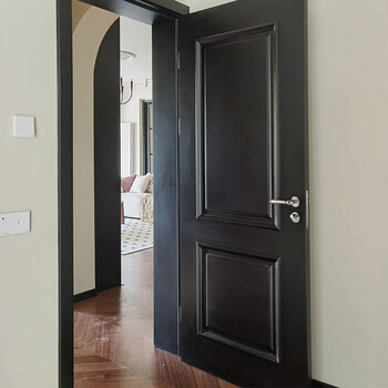 New chinese style log red walnut pure solid wood room door bedroom door interior door painted kitchen door whole house customization solid wood deposit