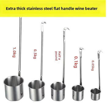 Bamboo wine spoon, household wine container, wine scooping artifact, one or two flat handle handles