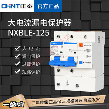 Chint leakage protector air switch nxble-125 household main gate leakage protection 2p large current 80a100a 100a 2p 3p 125a