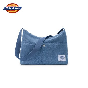 Dickies crossbody bag retro denim denim shoulder portable college student class commuting ladies bag denim blue