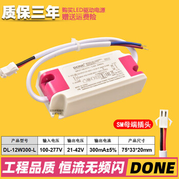 Done d drive power rectifier transformer adapter ceiling light downlight spotlight power supply dl-12w300-l
