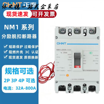 Chint plastic case circuit breaker nm1 air switch 100a separation release 3p250a prepaid meter dedicated 315a 3p_ac380v