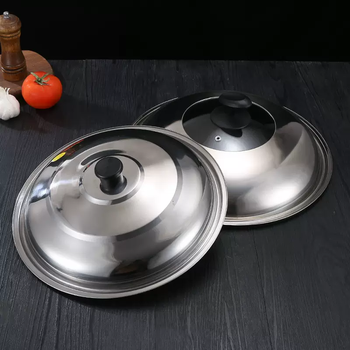 Yusenyi pot lid household thick stainless steel universal special wok lid food grade pot lid food grade extra thick stainless steel wok lid 34cm
