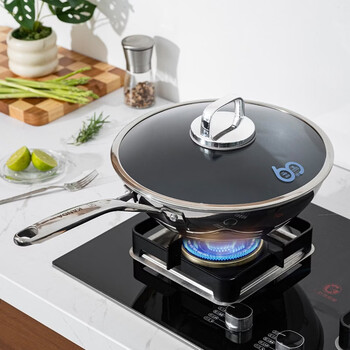 Kanda embroidery boyi zhentitanium wok 0-coated home kitchen wok wok 32cm zhentitanium wok