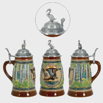 Yusenyi handmade beer cup style draft beer cup retro large capacity wine cup jungle flying duck