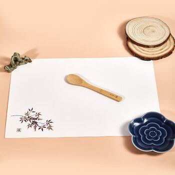 Gefuya placemat paper japanese style dinner plate paper hotel western restaurant pub japanese food shop table paper pyracantha