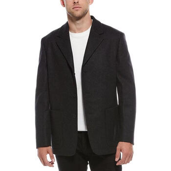 Theory men's jacket warm and comfortable winter commuting jacket business gray one size | medium