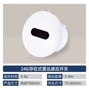 Human presence sensor 220v intelligent millimeter wave micro-motion embedded radar sensor switch that stays on when people are present human body presence sensor switch gd-wb4 light sensitivity adjustable