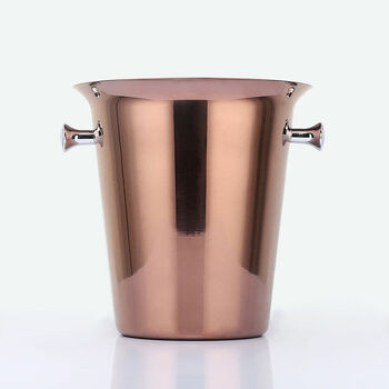 Stainless steel champagne bucket rack european style ice bucket rack bar ktv ice bucket rack red wine bucket rack american luxury ice bucket rose gold ice bucket ice bucket single layer 5l