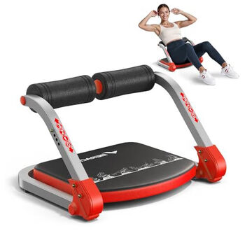 Cross-border home fitness lazy abdominal equipment household portable multi-purpose sit-ups auxiliary fitness abdominal machine red without drawstring