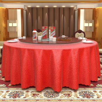 Yusenyi 2025 new hotel tablecloth is waterproof and oil-proof, no wash and anti-scalding, restaurant hotel round table, round dining table tablecloth, evergreen chinese red, waterproof and oil-proof, 300cm splicing (recommended for round tables within 260cm)