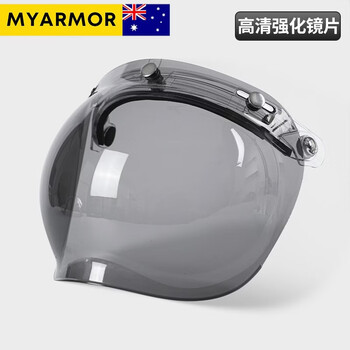 Myarmor motorcycle helmet bubble mirror retro three-button removable universal windshield and sunscreen mask with framed lenses