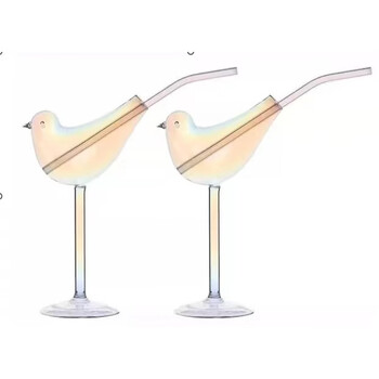 Yusenyi glass cocktail glass personalized combination bar cup internet celebrity goblet cup set champagne glass (without straw)