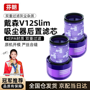 Finlan adapts to dyson vacuum cleaner accessories v12slim filter element filter rear filter 2 pack