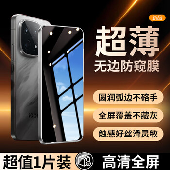 Lu jason is suitable for iqoo 15 tempered film iqoo15 mobile phone film full screen coverage vivo new anti-blue light eye protection e-sports hd anti-fingerprint 15 anti-fall protection film hd anti-peep anti-peep丨1 piece pack smooth no fingerprint丨full screen coverage iqoo15