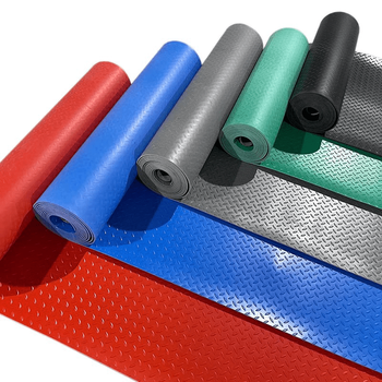 Factory workshop insulated cow static floor mat ultra-thick industrial carpet fire-retardant outdoor waterproof tear-resistant 4.0mm thick (gray herringbone pattern) 1 meter wide * 1 meter long_tear-resistant